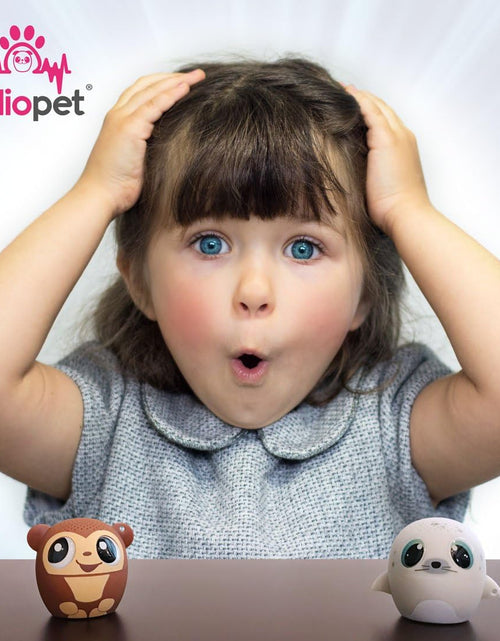Load image into Gallery viewer, Mini Bluetooth Animal Wireless Speaker for Kids of All Ages - True Wireless Stereo – Pair with Another TWS Pet for Powerful Rich Room-Filling Sound (GOGO Bananas-Monkey)
