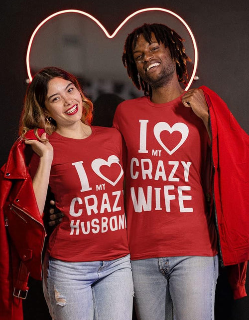 Load image into Gallery viewer, Matching Shirts for Couples Love My Husband Wife Valentines Day T-Shirts
