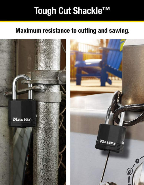Load image into Gallery viewer, M115XTLF Magnum Heavy Duty Outdoor Padlock with Key, 2 Pack Keyed-Alike
