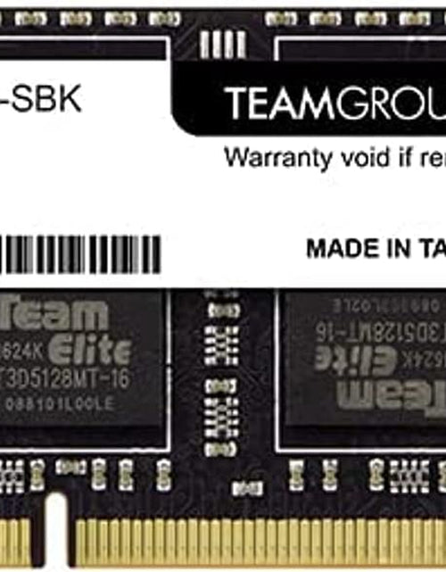 Load image into Gallery viewer, Elite DDR3L 8GB Single 1600Mhz PC3-12800 CL11 Unbuffered Non-Ecc 1.35V SODIMM 204-Pin Laptop Notebook PC Computer Memory Module Ram Upgrade - TED3L8G1600C11-S01
