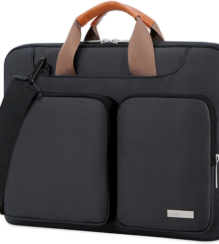 15.6 Inch 360° Protective Laptop Sleeve Case Computer Bag for 15.6" Acer Aspire, Predator, Inspiron, ASUS Zenbook 15 Vivobook, HP Pavilion, Lenovo Ideapad 330, Thinkpad E590, Chromebook, Black