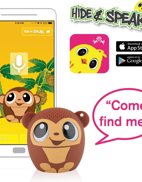 Load image into Gallery viewer, Mini Bluetooth Animal Wireless Speaker for Kids of All Ages - True Wireless Stereo – Pair with Another TWS Pet for Powerful Rich Room-Filling Sound (GOGO Bananas-Monkey)
